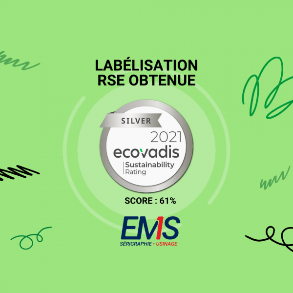 EMS a obtenu la médaille d'argent EcoVadis !
