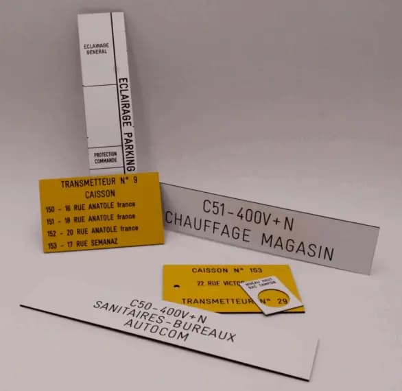Gravure de plaques signalétiques