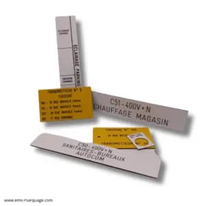 Gravure laser de plaques signalétiques