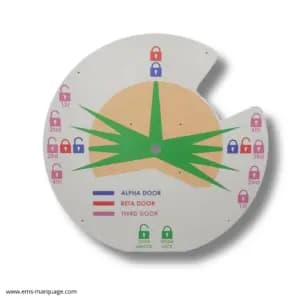 Impression numérique sur pièce usinée en aluminium
