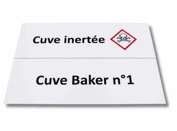 Impression numérique de signalétique pour produits dangereux 